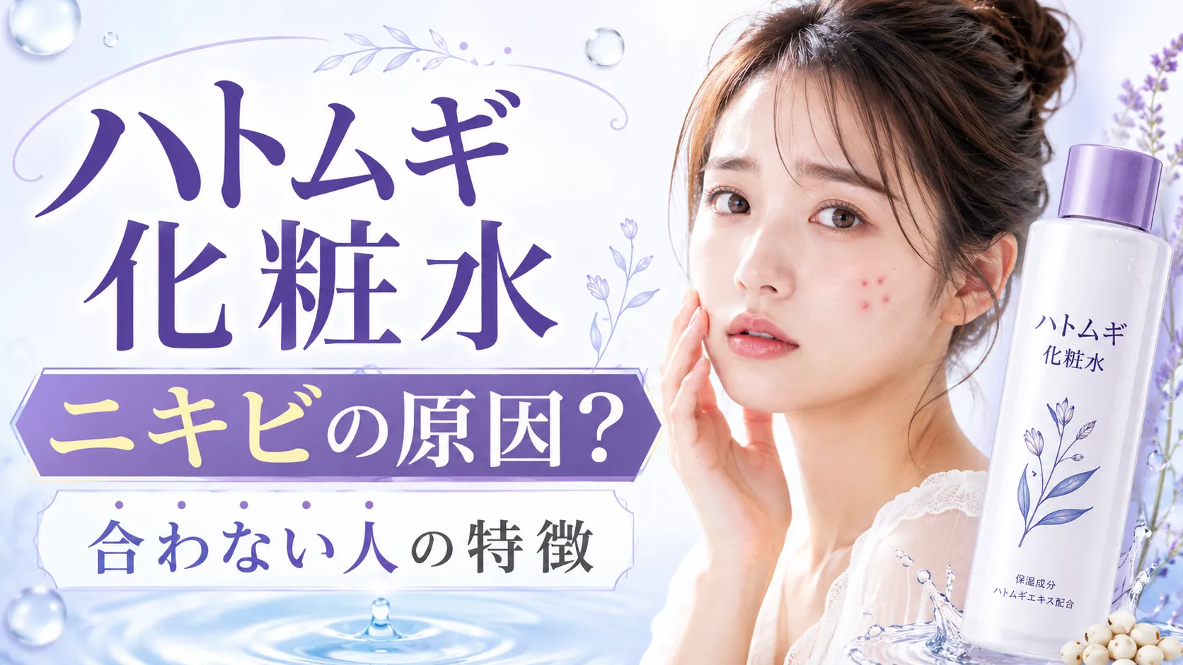 ハトムギ化粧水　ニキビ